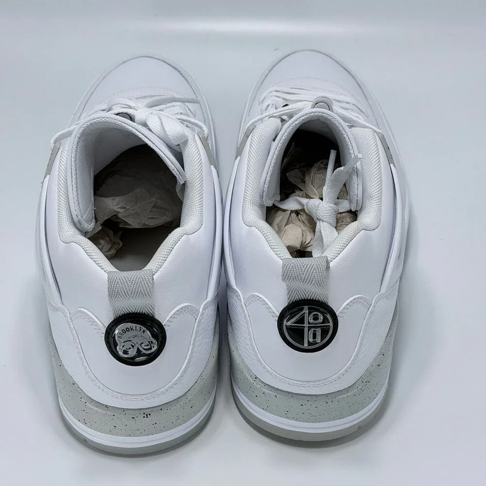 Mens Jordan Spizike Low White Cement IV6047-100 Size 12 White/Grey Casual Shoes